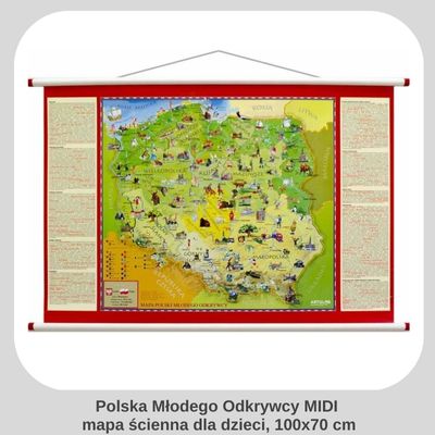 Mapa Polski dla dzieci